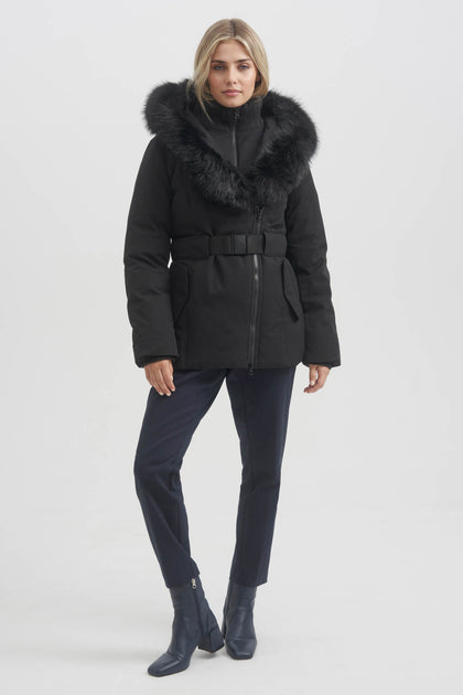Faux Fur Hood Coats, Faux Fur Trim Coats