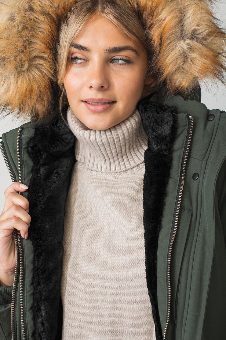 Women's All-Weather Faux Fur-Lined Parka, Women's Sale