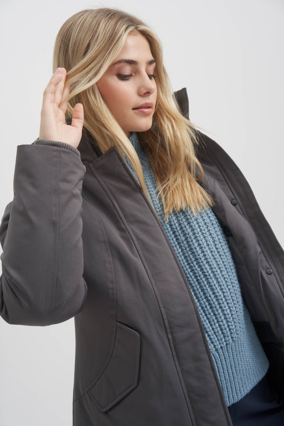 トップス Laid.B MARINA PARKA Grey XS NWT The North Face Women's Arctic Parka Down Coat Vanadis
