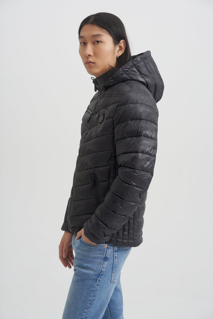 Hollister camo puffer jacket top