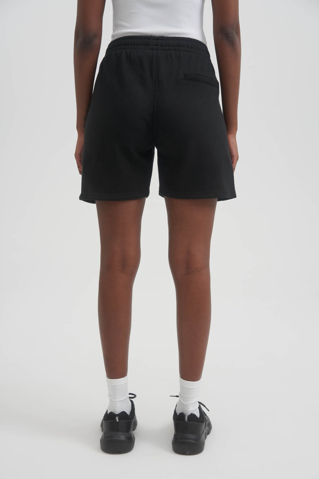 Black sweatpants shorts hot sale