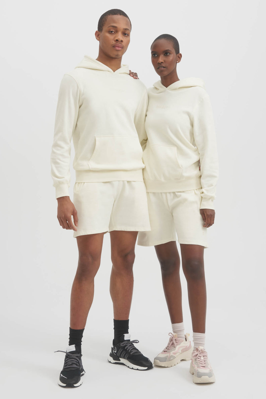 UNISEX LUXE FLEECE HOODIE OFF WHITE TOBOGGAN