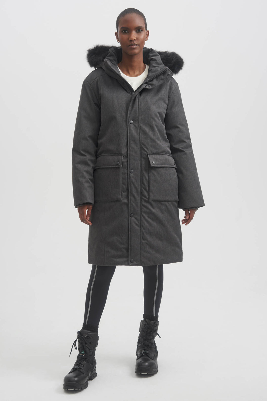 Knee length parka hotsell